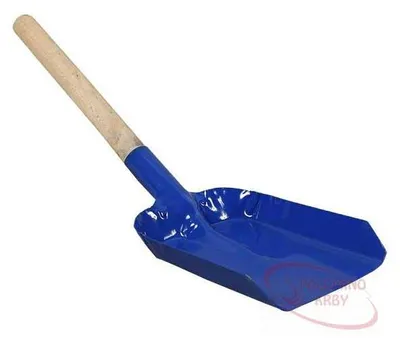 Productafbeelding van Parkanex schop – blauw met houten handvat