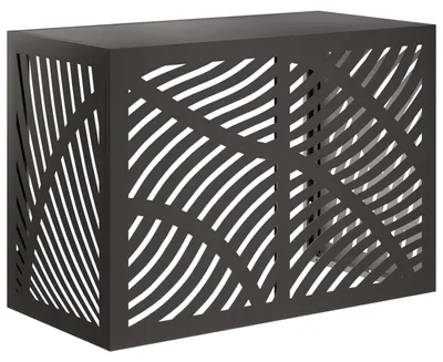 Obrázek produktu pro vidaXL Kryt klimatizace černý 100 x 50 x 70 cm ocelový