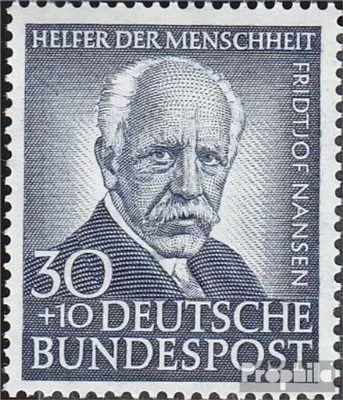 Produktbild von Briefmarken BRD (BR.Deutschland) 1953 Mi 176 postfrisch Helfer der Menschheit (IV)