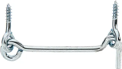 Produktbild von Alberts® Sturmhaken mit Öse blau verzinkt z.Einschrauben Länge 76 mm Haken ⌀4 mm