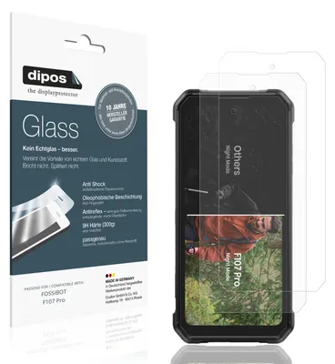 Image de 2x Protection ecrán pour FOSSiBOT F107 Pro mat Verre souple Film Protecteur 9H dipos