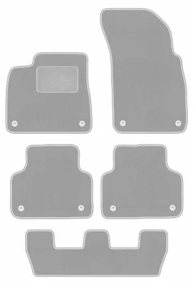 Immagine prodotto di Tappetini in moquette per Audi Q7 II dal 2017 (7 posti) – set 4 pezzi, grigi, su misura – Wielganizator OSLO