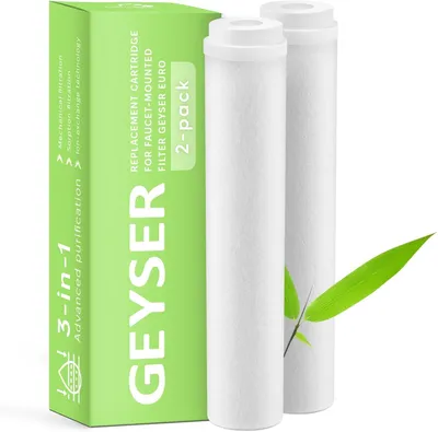 Ersatzfilterpatrone 2er-Pack – Chloreduktion & Kalkschutz für Wasserhahnfilter