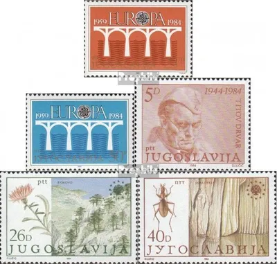 Produktbild von Briefmarken Jugoslawien 1984 Mi 2046-2047,2052,2053-2054 (kompl.Ausg.) postfrisch Fernmeldewesen