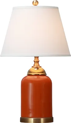Produktbild von Fine Asianliving Chinesische Tischlampe Porzellan mit Lampenschirm E27 Orientalische Tischleuchte Keramik Nachttischlampen Schlafzimmer Wohnzimmer