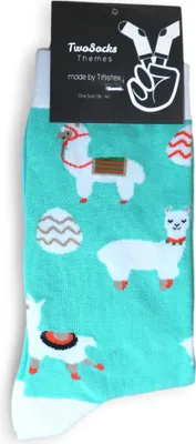 Produktbild von TwoSocks Ostern Socken Alpaka Socken Gute Laune Socken für Damen & Herren Baumwolle, Einheitsgröße Ostern Geschenke