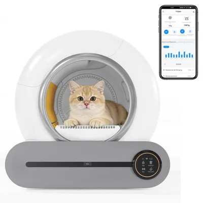 Produktbild von Selbstreinigende Katzentoilette 65L, für mehrere Katzen, App-Steuerung, Infrarotsensor, Geruchselimination.