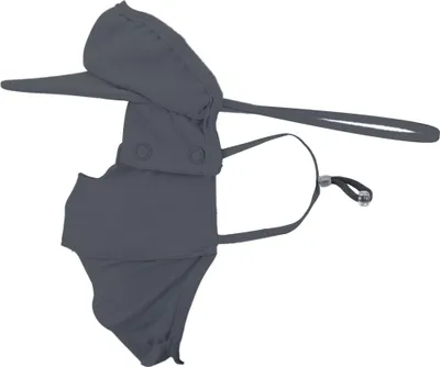 Produktbild von Vollgesichtsmaske mit verstellbarem 6,69" Winddichtem Gesichtsschutz Sonnenschutz Grau