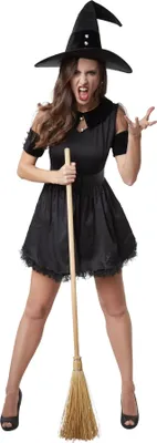 Produktbild von Frauenkostüm Schwarze Hexe Tarantella - XXL