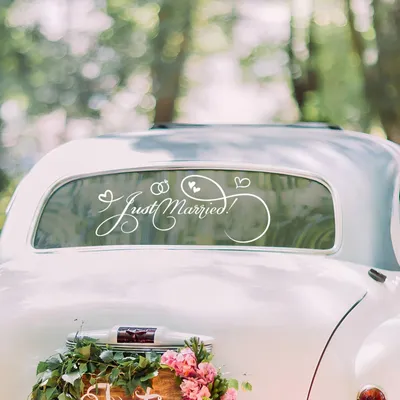 Immagine prodotto di Adesivo decorativo per auto nuziale, cuore con diamanti