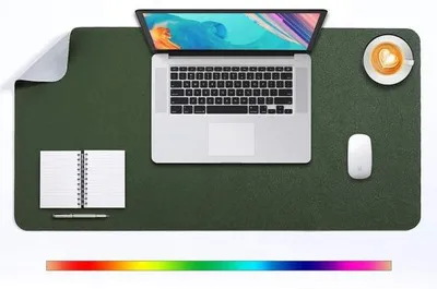 Obrázek produktu pro Podložka na stůl zPolyuretankůže, 80 x 40 cm, tmavě hnědá