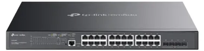 Produktbild von TP-Link Omada SG3428MP, Managed, L2+, Gigabit Ethernet (10/100/1000), Power over Ethernet (PoE), Rack-Einbau, 1U