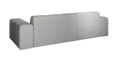 Produktbild von Sofa ohne Schlaffuktion, Ecksofa L-Form Veloursstoff, Links Sofa, Grau Fogo