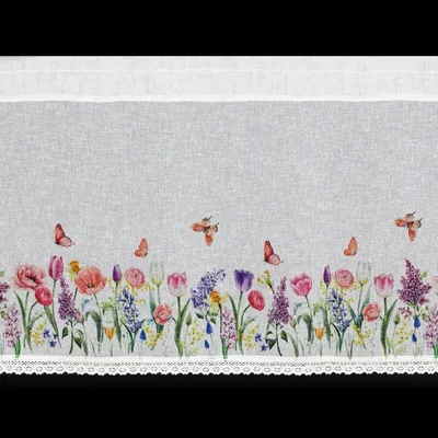 Produktbild von Gardine BELLA weiß rosa 30x150