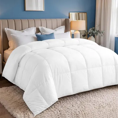Immagine prodotto di Piumino leggero - Imbottitura in poliestere - 220 x 240 cm - Bianco