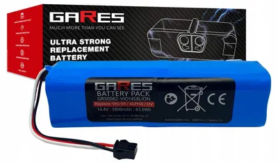 Zdjęcie produktu dla Gares Akumulator do Roidmi Eve Plus 14,4V | 14,4V 5,8 Ah Li-Ion | Mocna Bateria do Robot Sprzątający | Wydajny Zamiennik Gares®