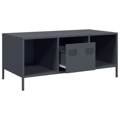 Produktbild von vidaXL Couchtisch Anthrazit 101,5x50x43,5 cm Kaltgewalzter Stahl