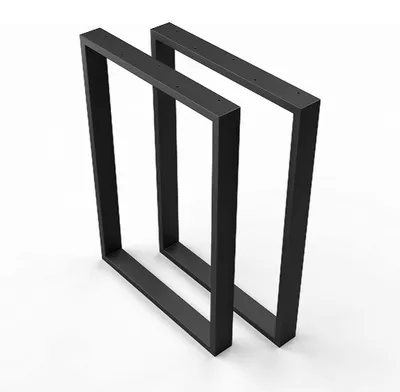 Produktbild von 1xPaar sossai Tischkufen in Schwarz 50x72cm Tischgestell Tischbeine Tischuntergestell TKK1 Rahmen