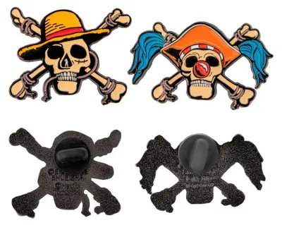 Immagine prodotto di Zestaw 2 Przypinek One Piece - Luffy i Buggy, Licencjonowane Akcesoria