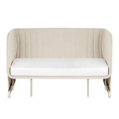 Produktbild von Lionelo Thomi Plus 5in1 Kinderbett, Beistellbet bis 9kg, , Reisebett, Laufstall bis 15kg, Sofa bis 100kg, Zustellbett, höhenverstellbar - Beige Sand