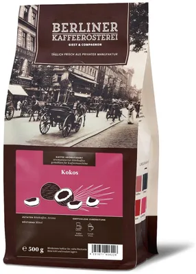 Immagine prodotto di Torrefazione berlinese - Caffè aromatizzato al cocco (500 g / per macchina da caffè)