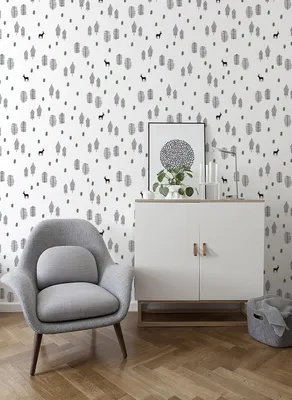 Produktbild von Coloray Fototapete 312x219 cm Latextapete Magicstick - Hirschwald minimalistisch
