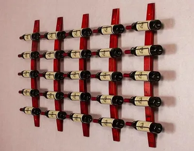 Produktbild von Wandweinregal Weinregal Edelstahlweinregal Designweinregal Wand-Weinhalter