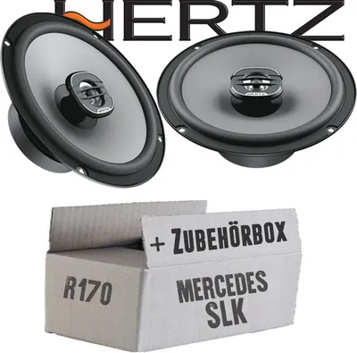 Produktbild von Lautsprecher Boxen Hertz X 165 - 16,5cm Koax Auto Einbauzubehör - Einbauset passend für Mercedes SLK R170 Front - justSOUND