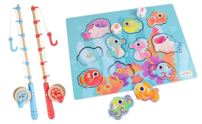 Image de Jeu de pêche magnétique pour enfants à partir de 3 ans - Jouet éducatif