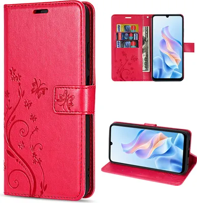 Produktbild von Hülle für ZTE Blade A76 5G Handy Tasche Handyhülle Hülle Schutzhülle Klapphülle in Rot