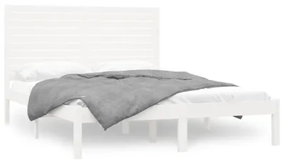 Imagen del producto de Cama de madera maciza blanca, 120x200 cm (vidaXL)
