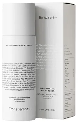 Zdjęcie produktu dla Transparent Lab C4 Hydrating Milky Toner 130 ml - tonik nawilżający