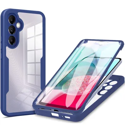 Obrázek produktu pro Galaxy A34 5G Pouzdro, 360° Kompletní Ochrana s Vestavěným Chráničem Displeje pro Samsung Galaxy A34 5G modré