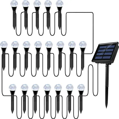 Zdjęcie produktu dla Solar Bubbles Lawn Lamp String Set Outdoor Landscape Decoration IP65 Wodoodporne diody LED zasilane energią słoneczną do oświetlenia ścieżki / dziedzińca / ogrodu
