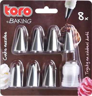 Obrázok produktu pre Trysky Na Zdobenie Tort 7Ks Á 3,2X1,8Cm, Nerez