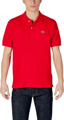 Produktbild von Lacoste Herren Poloshirt Rot 100% Baumwolle : Größe - S Größe: S