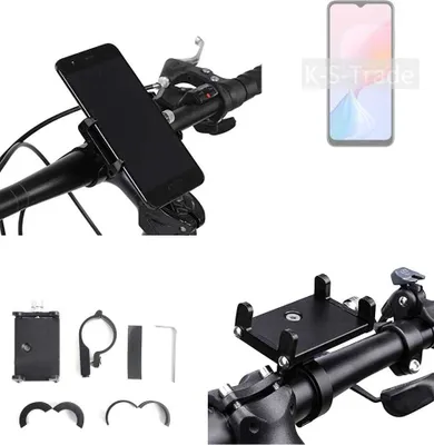 Produktbild von K-S-Trade Handyhalterung für das Fahrrad kompatibel mit Blackview A85 Halter Lenkstange Fahrradhalterung Motorrad Bike Mount Befestigung Smartphone
