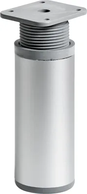 Produktbild von Hettich Möbelfuß 4,0 x 10 - 11,5 cm Aluminium-Optik - 1 Stück