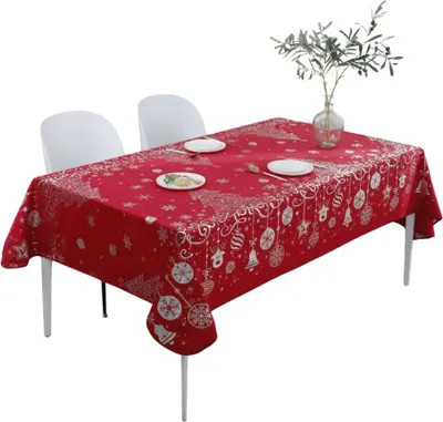 Immagine prodotto di Tovaglie - PROMO LINGE - Natale festivo - Poliestere - 300 x 150 cm - rosso