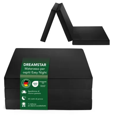 Immagine prodotto di Materasso pieghevole per ospiti I 60 x 190 cm I 7 cm I DREAMSTAR Easy Night