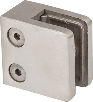 Produktbild von Edelstahl Glashalter für Flachmontage, Glasstärke: 8,76 mm