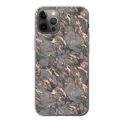 Produktbild von MuchoWow® Handyhülle Schutzhülle Hülle für iPhone 13 Pro Marmor - Rose - Grau - Muster Silikon Softcase Handy Hülle - Handy-Tasche