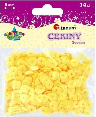 Obrázek produktu pro Flitry 9mm kulaté pastelově žluté