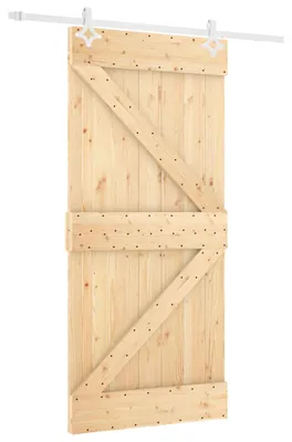 Immagine prodotto di Porta scorrevole Naturale e Bianco 100 x 210 cm