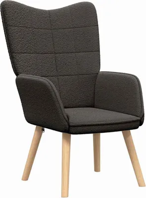 Obrázok produktu pre vidaXL Kreslo tmavošedé 62 x 67 x 95,5 cm Sherpa látka