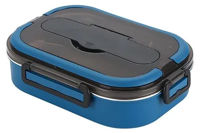 Productafbeelding van Lunchbox met 3 Compartimenten en Lekvrije Stalen Bento Box