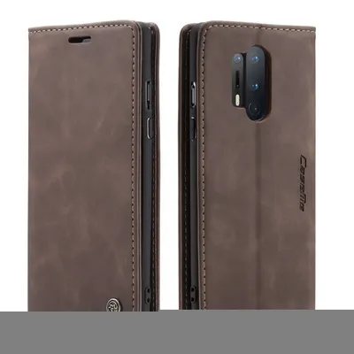 Obrázek produktu pro OnePlus 8 Pro Pouzdro, RetroPolyuretanKožené Pouzdro, Kapsy na Karty, Magnetické Uzavírání, Pouzdro s Funkcí Stojánku pro OnePlus 8 Pro Káva