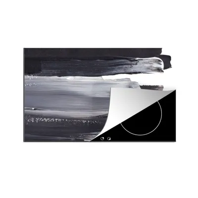 Obrázek produktu pro KitchenYeah® Krycí deska na sporák barva - černá - design, 81x52cm, dekorace do kuchyně, keramická krycí deska, krycí deska na varnou desku