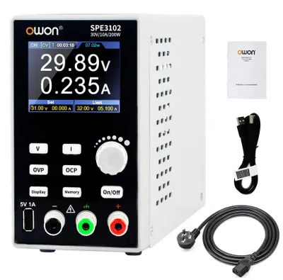 Labor-Netzteil 0-30V 0-10A 200W mit LCD-Display