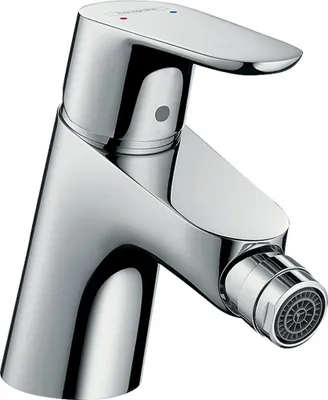 Produktbild von hansgrohe Focus Bidetmischer, Ausladung 126mm, Zugstangen Ablaufgarnitur, chrom, 31920000